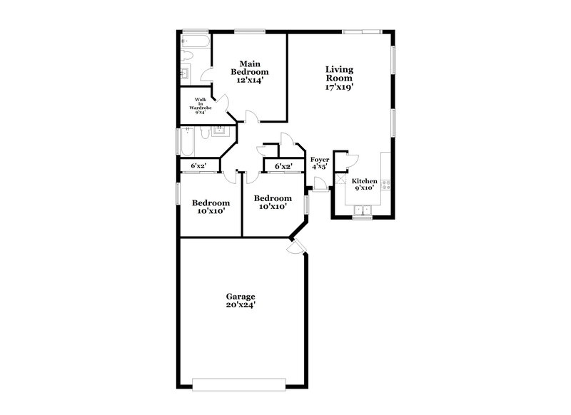 2,020/Mo, 10543 E Cicero St Mesa, AZ 85207 Floor Plan View