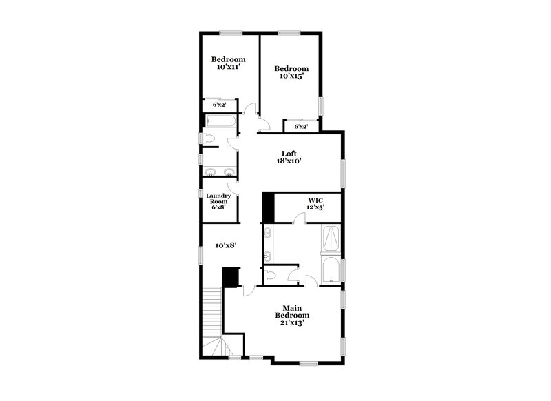 2,300/Mo, 2252 S Osborn Ln Gilbert, AZ 85295 Floorplan View 2