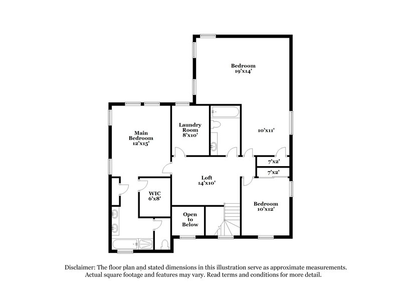 2,950/Mo, 2606 E Bart St Gilbert, AZ 85295 Floor Plan View