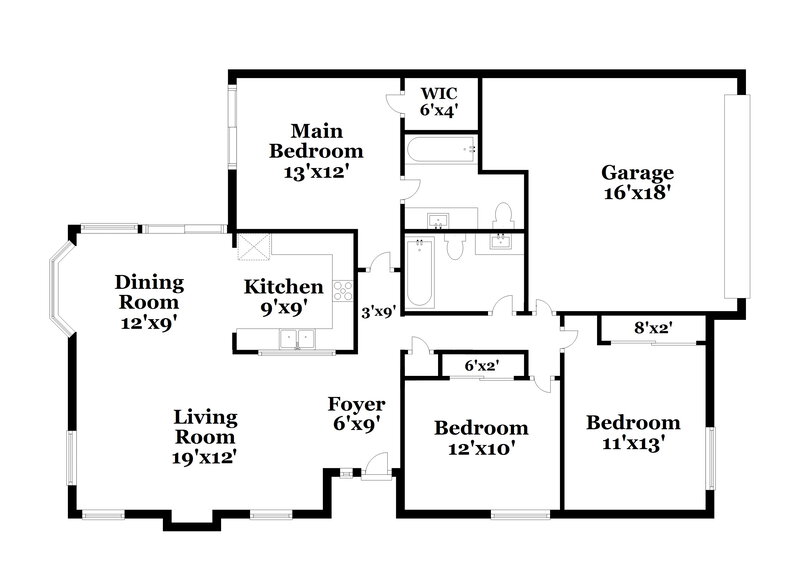 2,260/Mo, 8851 W St John Rd Peoria, AZ 85382 Floor Plan View