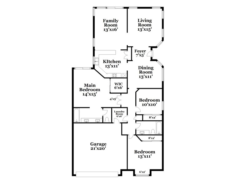3,170/Mo, 4725 E Brown Rd, #15 Mesa, AZ 85205 Floor Plan View