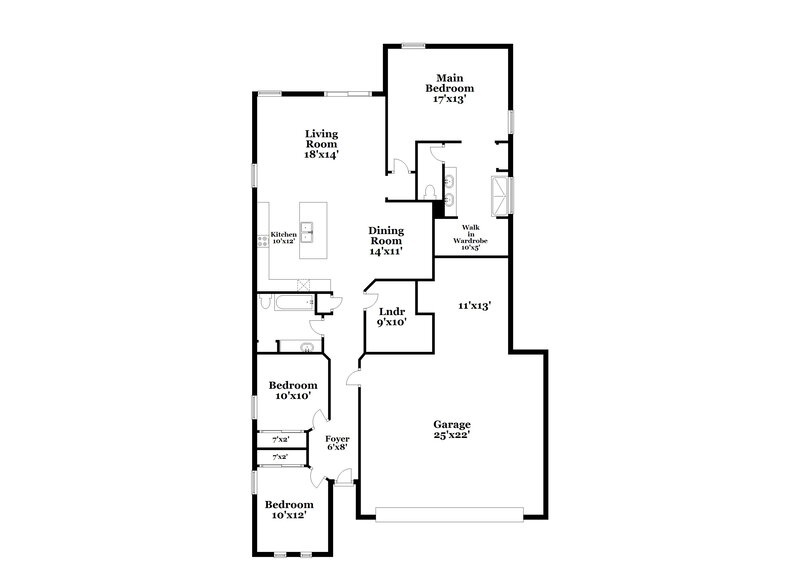 1,900/Mo, 5161 E Wallace Way San Tan Valley, AZ 85143 Floor Plan View