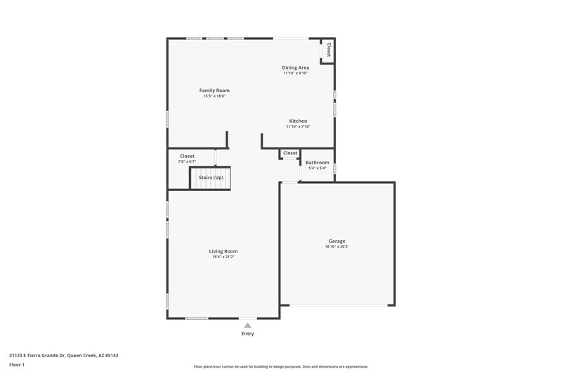 2,335/Mo, 21123 E Tierra Grande Dr Queen Creek, AZ 85142 Floor Plan View