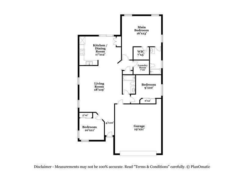 1,815/Mo, 15316 W Cortez St Surprise, AZ 85379 Floor Plan View