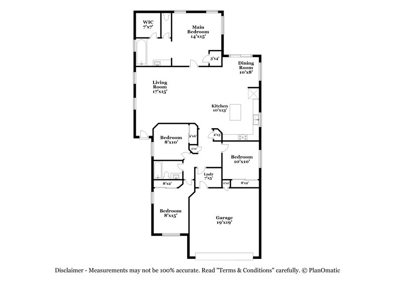 2,105/Mo, 4605 W Ellis St Laveen, AZ 85339 Floor Plan View