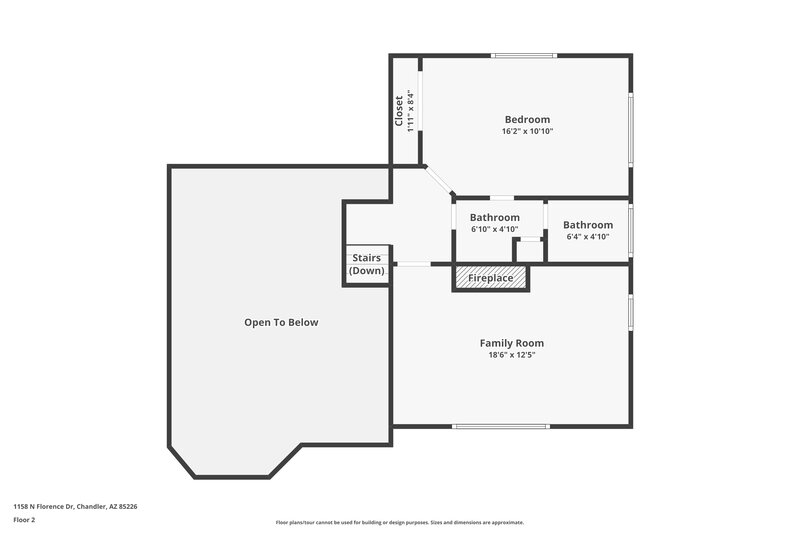 2,020/Mo, 1158 N Florence Dr Chandler, AZ 85226 Floor Plan View 2