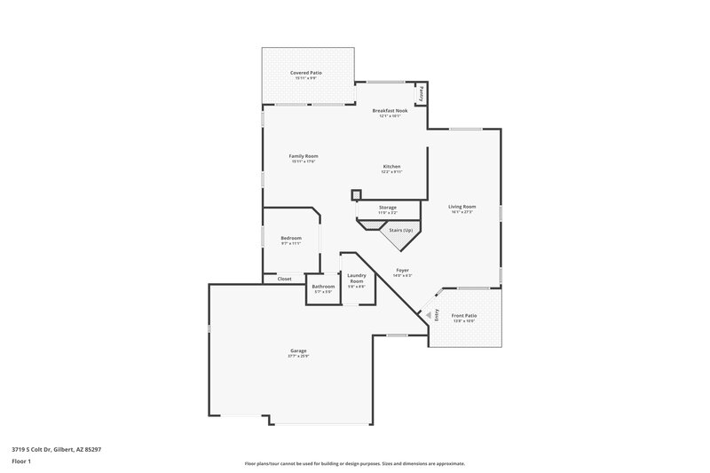 2,845/Mo, 3719 S Colt Dr Gilbert, AZ 85297 Floor Plan View