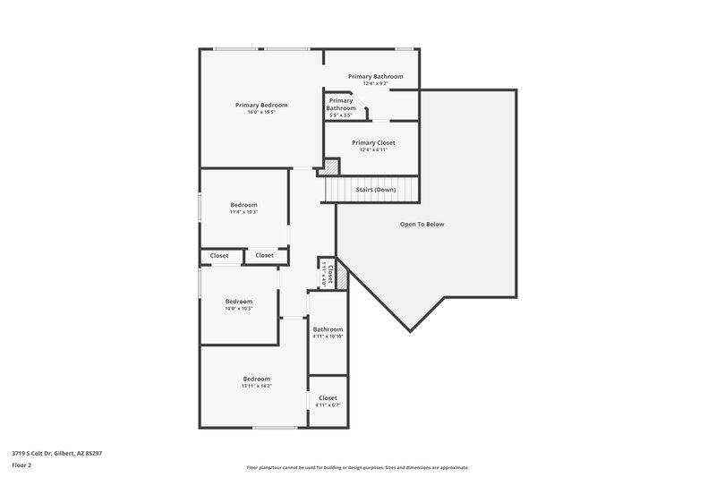 2,845/Mo, 3719 S Colt Dr Gilbert, AZ 85297 Floor Plan View 2