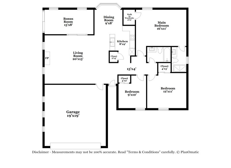 2,025/Mo, 20610 N 6th Dr Phoenix, AZ 85027 Floor Plan View