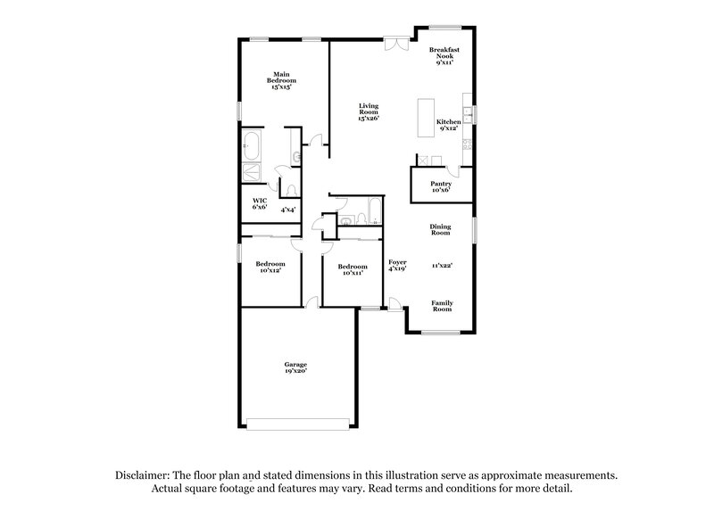 2,055/Mo, 18030 N 89th Dr Peoria, AZ 85382 Floor Plan View