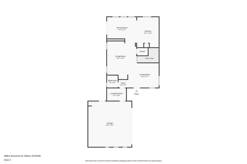 2,705/Mo, 3806 E Geronimo St Gilbert, AZ 85295 Floor Plan View