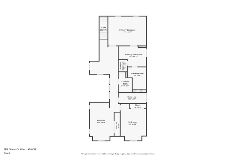 2,315/Mo, 3710 E Robert St Gilbert, AZ 85295 Floor Plan View 2