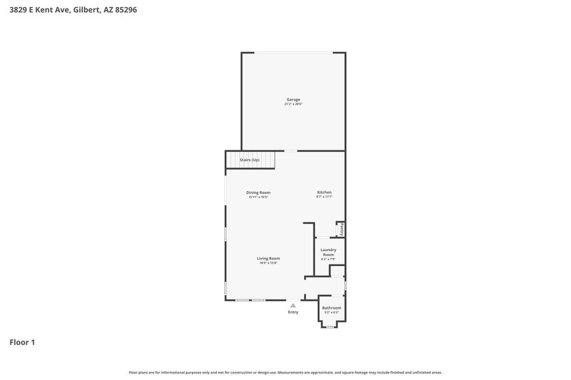 2,275/Mo, 3829 E Kent Ave Gilbert, AZ 85296 Floor Plan View