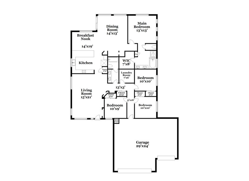 2,625/Mo, 5112 W galena Cir Laveen, AZ 85339 Floor Plan View