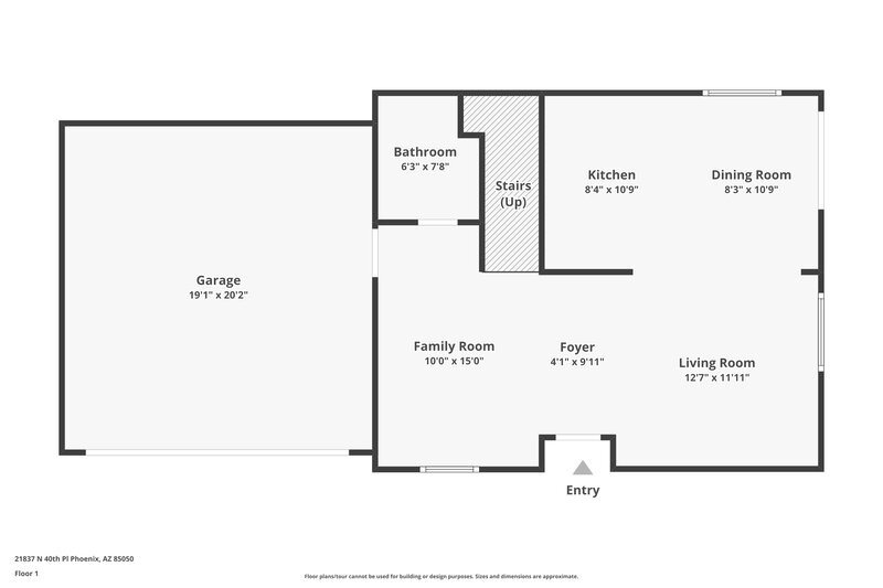 2,645/Mo, 21837 N 40Th Pl Phoenix, AZ 85050 Floor Plan View