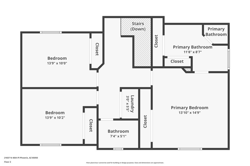 2,645/Mo, 21837 N 40Th Pl Phoenix, AZ 85050 Floor Plan View 2