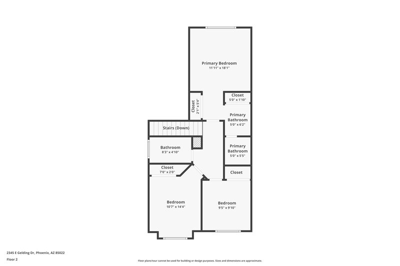2,060/Mo, 2345 E Gelding Dr Phoenix, AZ 85022 Floor Plan View 2