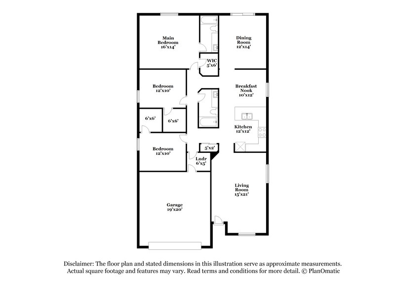 1,900/Mo, 11554 W Carol Avenue Youngtown, AZ 85363 Floor Plan View