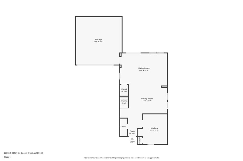 1,990/Mo, 22055 211th St Queen Creek, AZ 85142 Floor Plan View