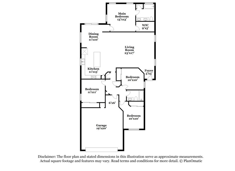 1,990/Mo, 12653 W Surrey Ave El Mirage, AZ 85335 Floor Plan View