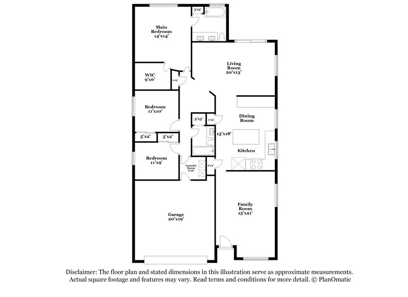 1,805/Mo, 13006 W Mandalay Ln El Mirage, AZ 85335 Floor Plan View