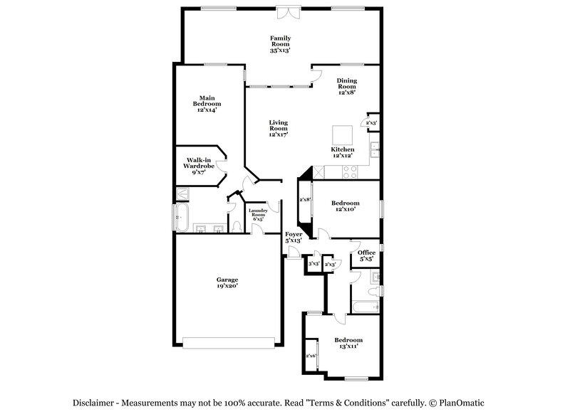 2,515/Mo, 10226 E Capri Ave Mesa, AZ 85208 Floor Plan View