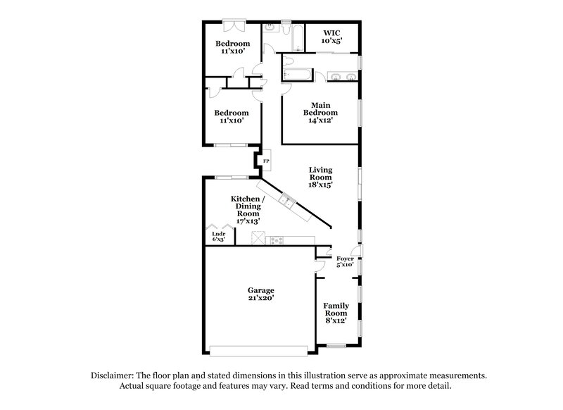 2,230/Mo, 549 N Granite St Gilbert, AZ 85234 Floorplan View