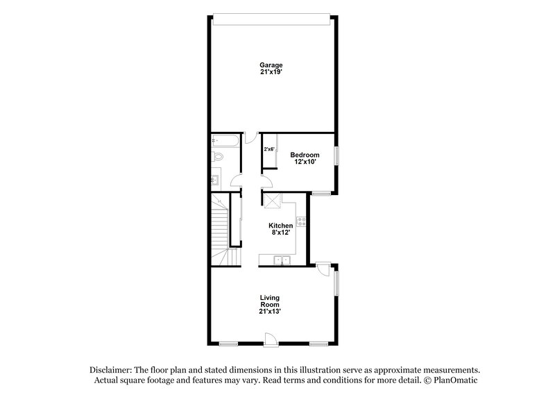 2,025/Mo, 5157 W. Warner Phoenix, AZ 85043 Floor Plan View