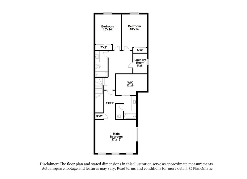 2,025/Mo, 5157 W. Warner Phoenix, AZ 85043 Floor Plan View 2