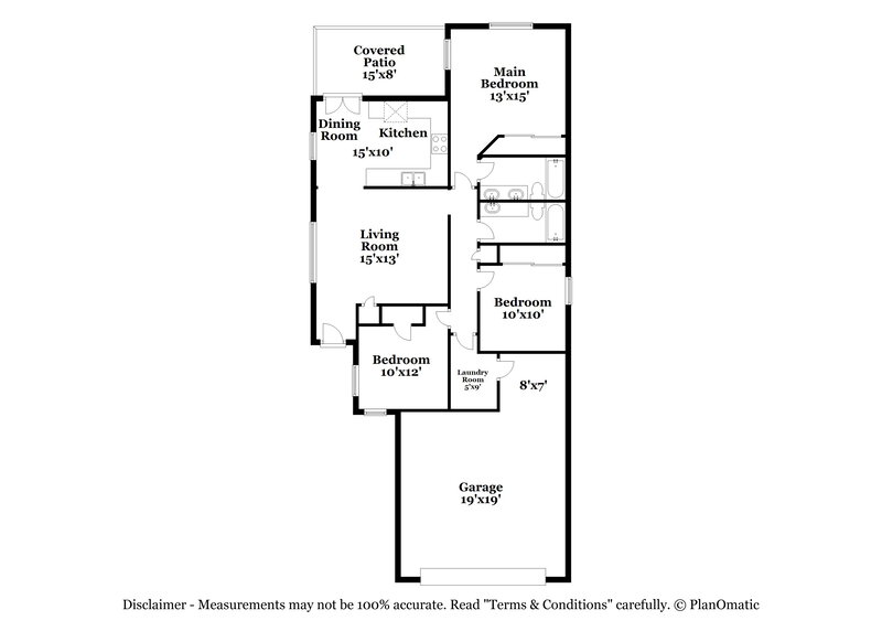 2,015/Mo, 1858 S 216Th Ln Buckeye, AZ 85326 Floor Plan View