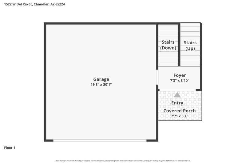 3,375/Mo, 1522 W Del Rio St Chandler, AZ 85224 Floor Plan View 2