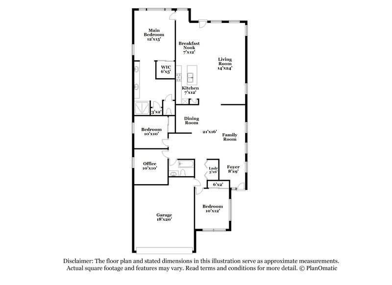 1,830/Mo, 45129 W Desert Cedars Ln Maricopa, AZ 85139 Floorplan View