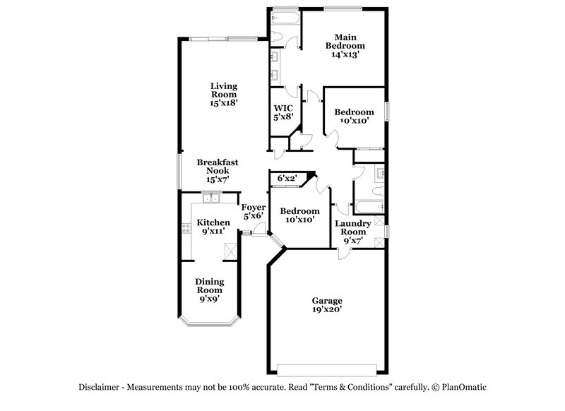 2,020/Mo, 10944 E Delta Ave Mesa, AZ 85208 Floor Plan View