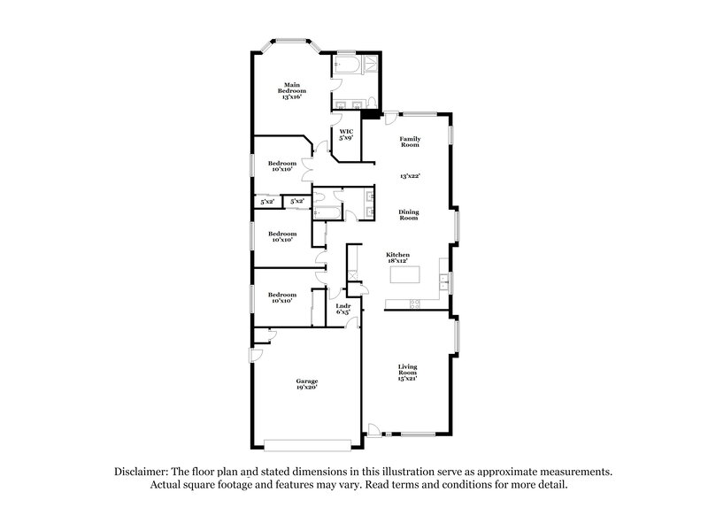 2,090/Mo, 11588 W Harrison St Avondale, AZ 85323 Floor Plan View