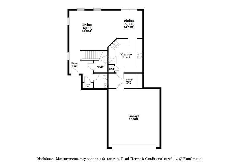 1,980/Mo, 1444 N 80th Dr Phoenix, AZ 85043 Floorplan View