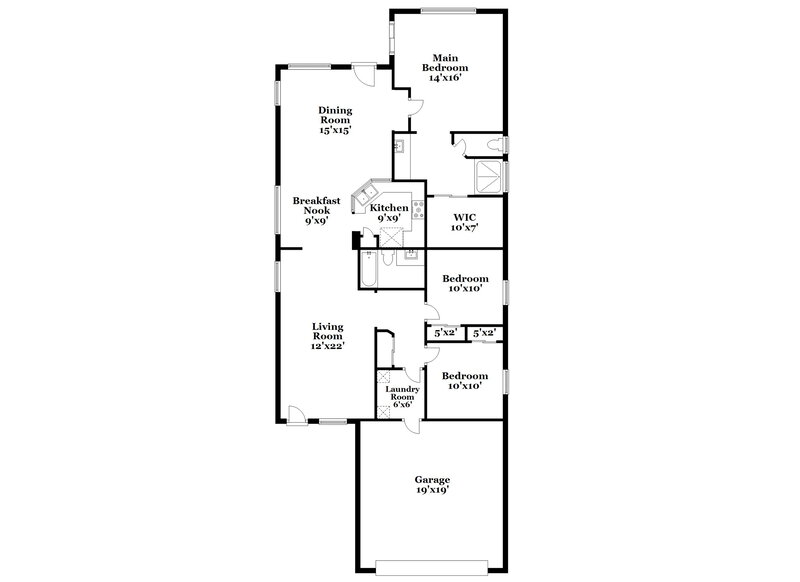 2,300/Mo, 10803 W Monte Vista Rd Avondale, AZ 85392 Floor Plan View
