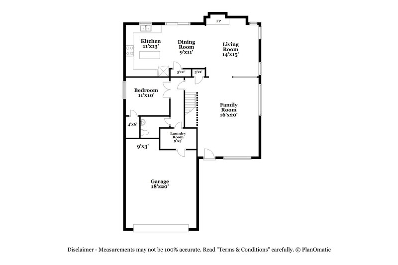 2,745/Mo, 7127 W Kingman St Phoenix, AZ 85043 Floor Plan View