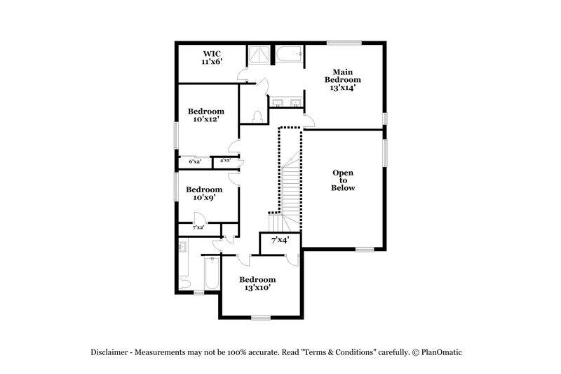 2,745/Mo, 7127 W Kingman St Phoenix, AZ 85043 Floor Plan View 2