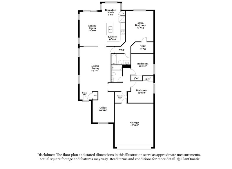 2,125/Mo, 14708 W Hearn Rd Surprise, AZ 85379 Floor Plan View