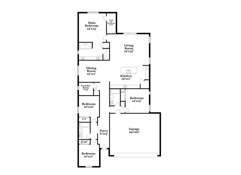 2,630/Mo, 21059 E Estrella Rd Queen Creek, AZ 85142 Floor Plan View