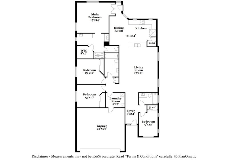 2,415/Mo, 13242 W Avenida Del Rey Peoria, AZ 85383 Floor Plan View