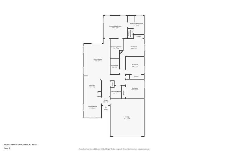 2,330/Mo, 11051 E Serafina Ave Mesa, AZ 85212 Floor Plan View
