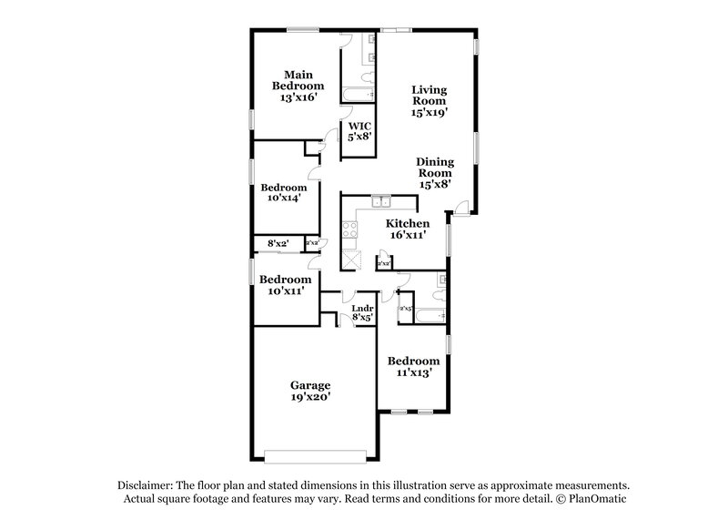1,975/Mo, 7432 S Skylark Ln Buckeye, AZ 85326 Floor Plan View