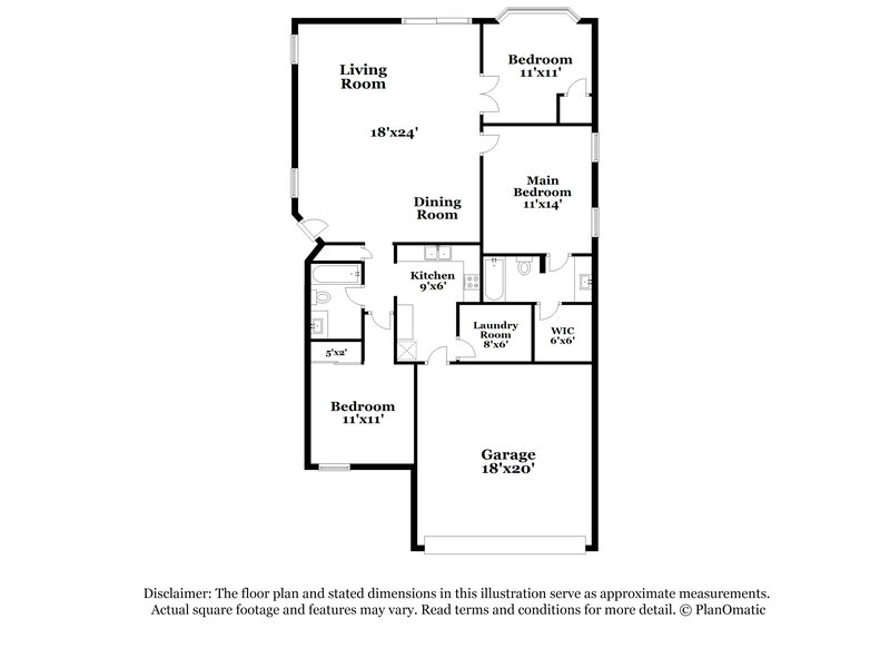 1,965/Mo, 13766 W Elm St Surprise, AZ 85374 Floor Plan View