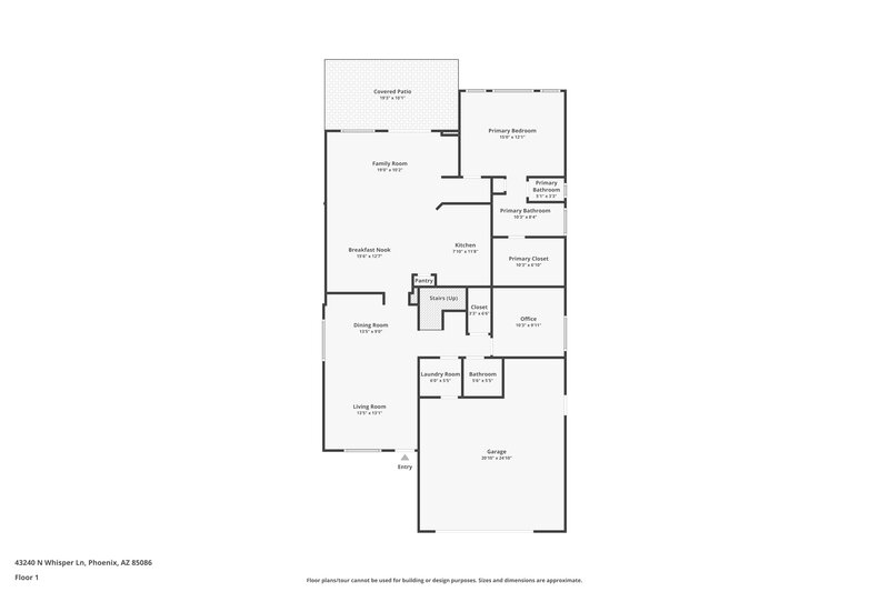 2,185/Mo, 43240 N Whisper Ln Anthem, AZ 85086 Floor Plan View