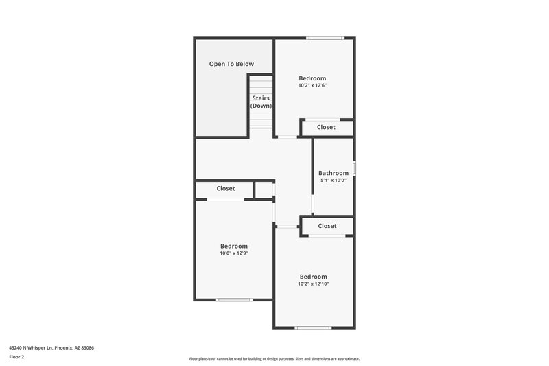 2,185/Mo, 43240 N Whisper Ln Anthem, AZ 85086 Floor Plan View 2