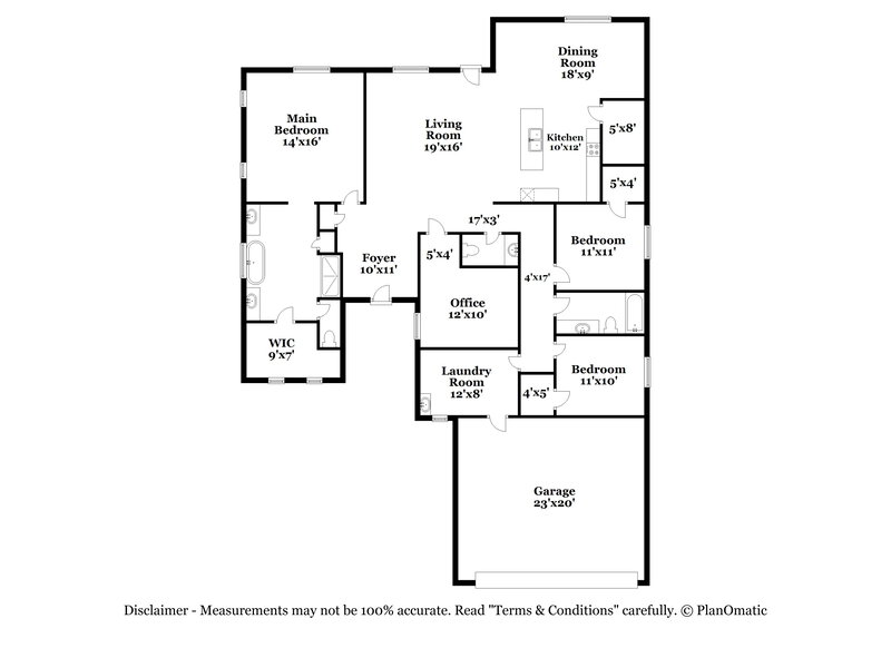 2,475/Mo, 21549 E Puesta del Sol Queen Creek, AZ 85142 Floor Plan View