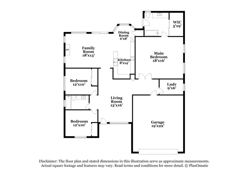 2,385/Mo, 4351 E Baywood Ave Mesa, AZ 85206 Floorplan View