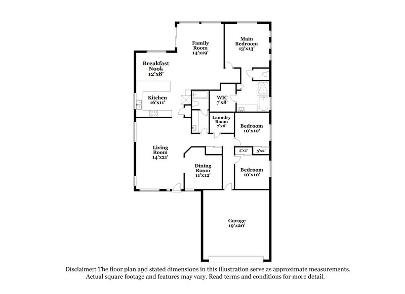 2,060/Mo, 5207 W T Ryan Lane Laveen, AZ 85339 Floor Plan View