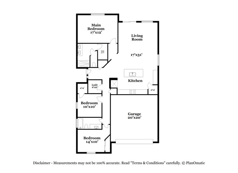 2,105/Mo, 12051 W Tether Trl Peoria, AZ 85383 Floor Plan View